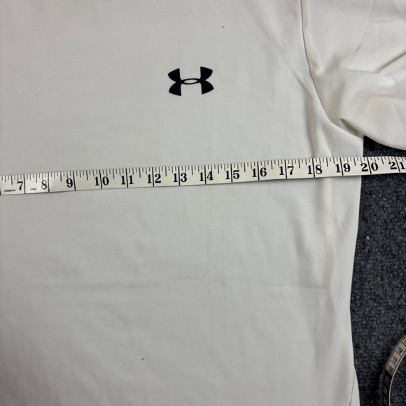 UNDER ARMOUR Men’s White Short Sleeve Heat Gear Shirt size: XXL - Picture 6 of 6
